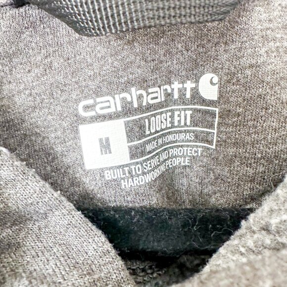 New Belgium X Carhartt | Grey Hooded Sweatshirt Graphic Brewery Jacket‎ Medium - Picture 6 of 7